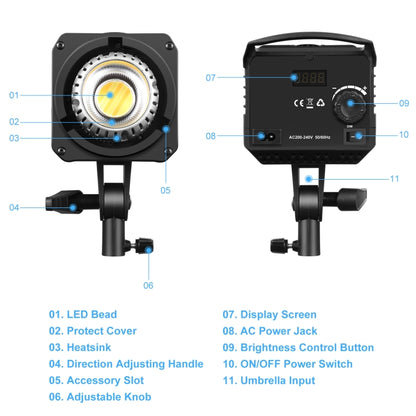 PULUZ 150W 3200K-5600K Kit luce stroboscopica per studio fotografico con riflettore Softbox e treppiede