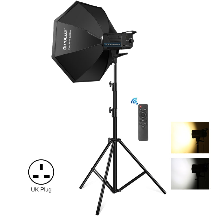 PULUZ 150W 3200K-5600K Kit luce stroboscopica per studio fotografico con riflettore Softbox e treppiede