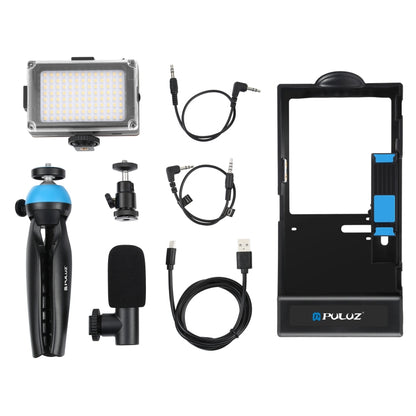 Kit di attrezzatura video con luce selfie LED Vlogging 4 in 1 PULUZ