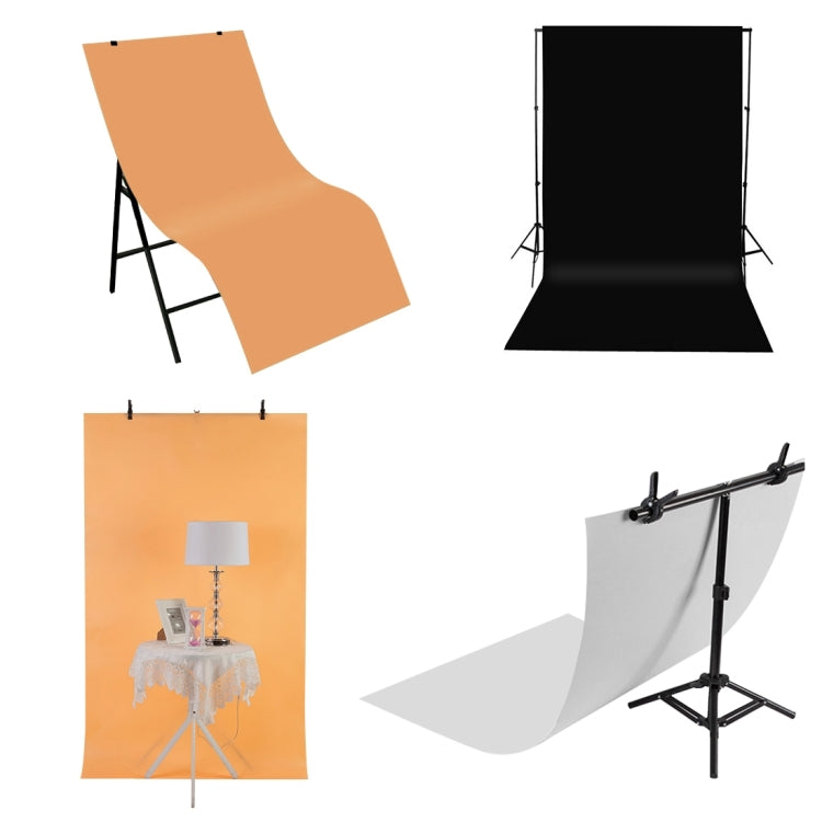 Kit di carta in PVC per fondali fotografici PULUZ da 3 pezzi per box tenda da studio, 3 colori (nero, bianco, giallo), dimensioni: 120 cm x 60 cm