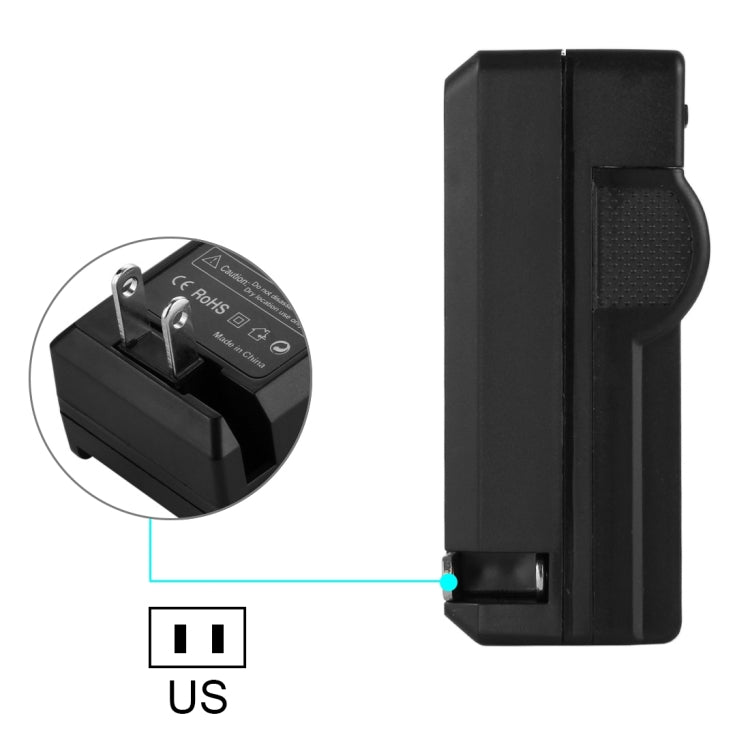 Caricabatteria PULUZ con spina americana per batteria Sony NP-F550 / F570 / F750 / F770 / F950 / F970