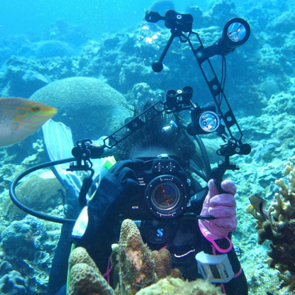 Morsetto a Sfera Tripla PULUZ per Fotografia Subacquea