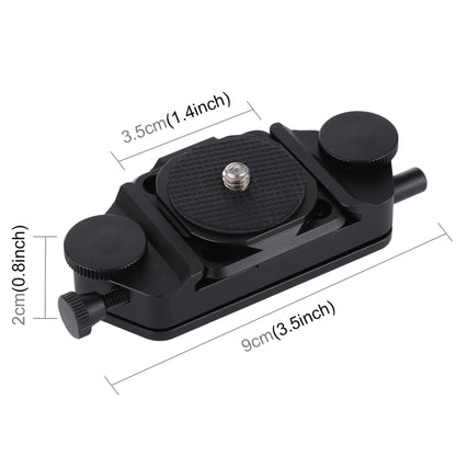 Clip per fotocamera PULUZ Clip a sgancio rapido in lega di alluminio CNC con piastra