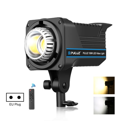 PULUZ 220V 150W Luce video da studio 3200K-5600K Sistema di dissipazione del calore integrato a doppia temperatura di colore con telecomando