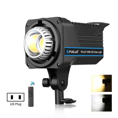 PULUZ 220V 150W Luce video da studio 3200K-5600K Sistema di dissipazione del calore integrato a doppia temperatura di colore con telecomando