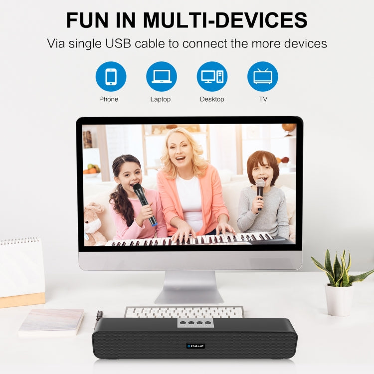 Altoparlante surround wireless Bluetooth cablato con soundbar PULUZ da 10 W