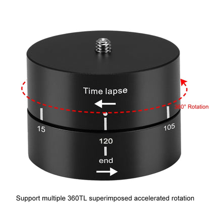 PULUZ 360 gradi di rotazione panoramica 120 minuti Time Lapse Stabilizzatore Adattatore testa treppiede per GoPro HERO10 Black / HERO9 Black / HERO8 Black / HERO7 /6 /5 /5 Session /4 Session /4 /3+ /3 /2 /1, Xiaoyi e altriTelecamere d'azione