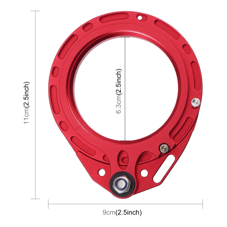 PULUZ Adattatore diottrica per lenti bagnate oscillante da 67mm a 67mm in lega di alluminio per custodia subacquea DSLR