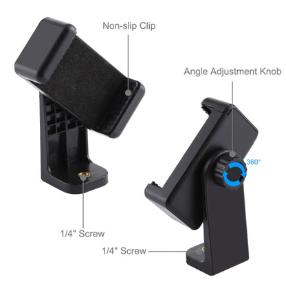 Supporto da tavolo PULUZ a base rotonda con morsetto per telefono, altezza regolabile: 15,5 cm-25,5 cm, Desktop Mount