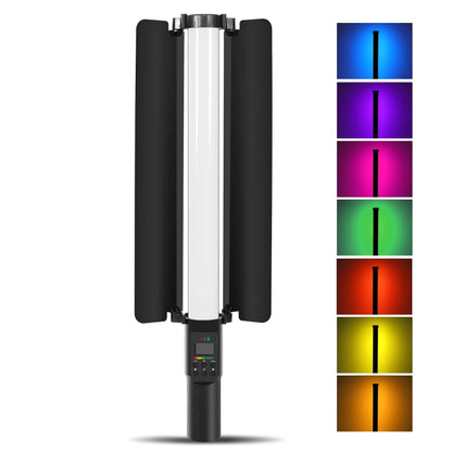 PULUZ 190 LED Photo Stick portatile Luce di riempimento RGB a colori con Barndoor