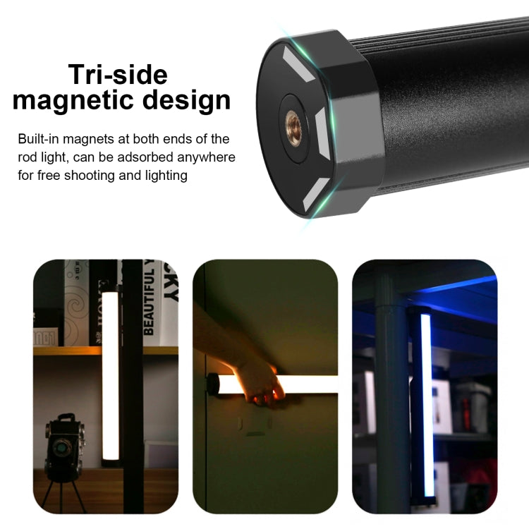 PULUZ 135 LED Foto portatile Stick Light Luce di riempimento RGB a colori