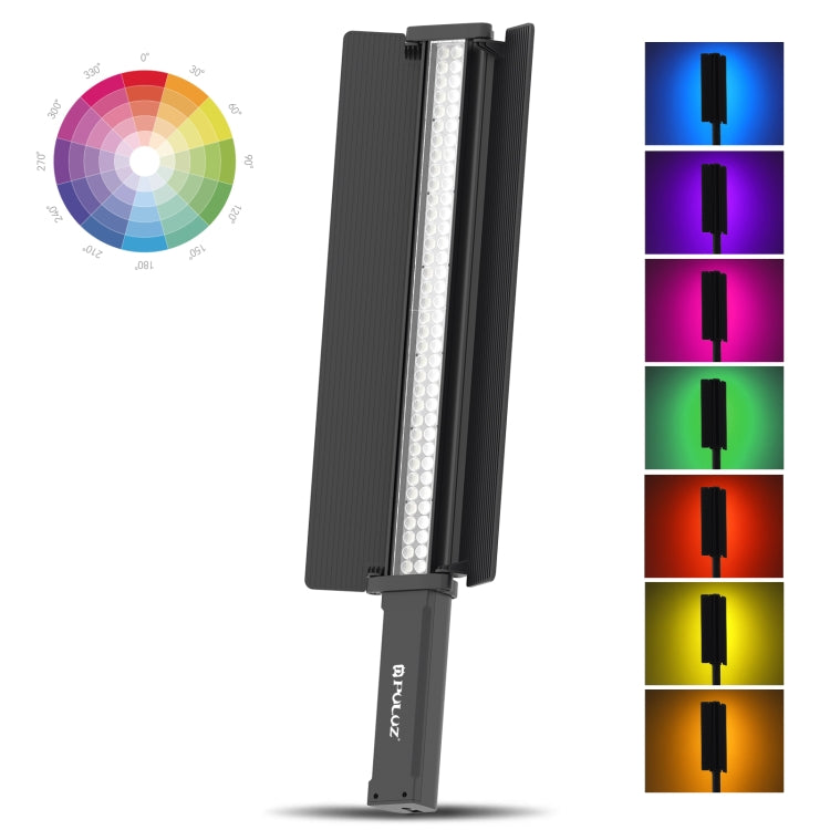 PULUZ 72 LED Photo Stick portatile Luce di riempimento RGB a colori con Barndoor