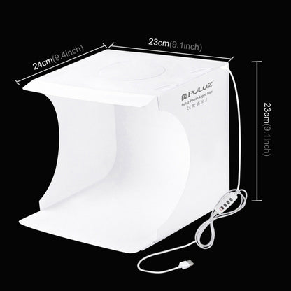 PULUZ Anello LED da 23 cm con Kit Tenda da Studio Fotografica