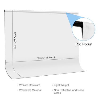 PULUZ 3 x 2 m Sfondo fotografico Spessore Sfondo per studio fotografico Fondale in tessuto, 3m x 2m, 3 x 2m