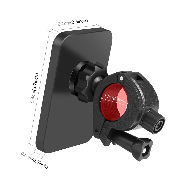 Supporto per morsetto per telefono Vlogging per caricabatterie wireless Qi magnetico PULUZ da 15 W