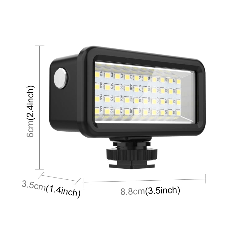 PULUZ 40 LED 40 m Luce di riempimento impermeabile per fotocamera Video Studio fotografico