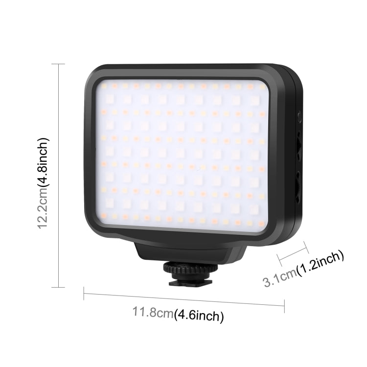 PULUZ Pocket 2500-9900K+RGB Luce di riempimento di bellezza a colori portatile Luce LED per fotografia sulla fotocamera, 135 LED