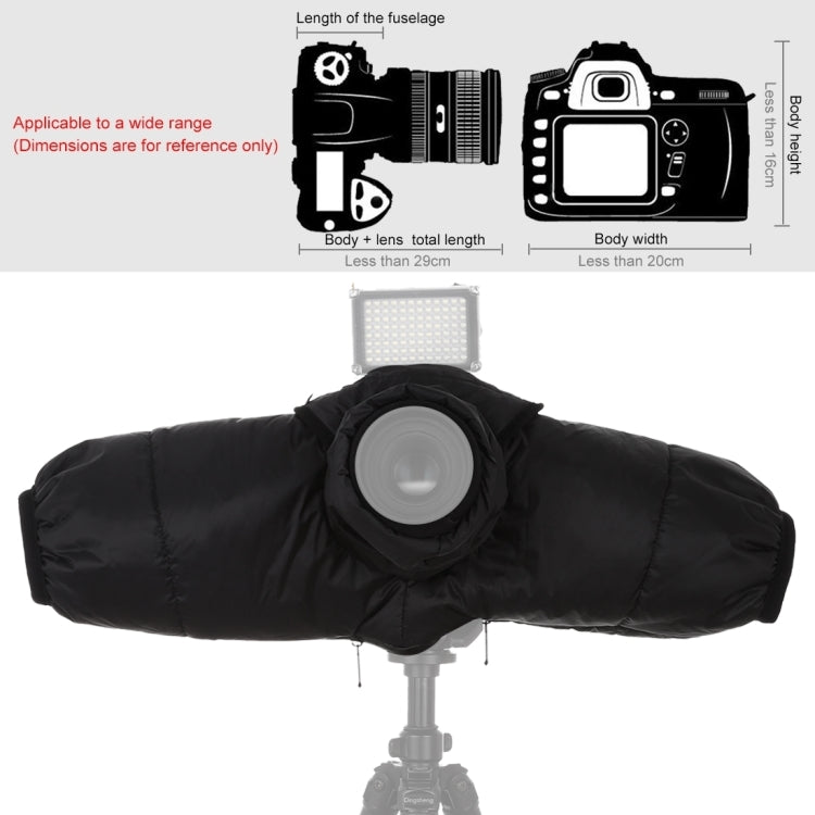 Custodia protettiva antipioggia antivento termica calda invernale PULUZ per fotocamere DSLR e SLR