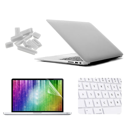 ENKAY per MacBook Air 11.6 pollici (Versione USA) / A1370 / A1465 Custodia protettiva 4 in 1 in plastica rigida satinata con protezione per lo schermo, protezione per tastiera e tappi antipolvere