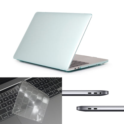 ENKAY Hat-Prince 3 in 1 per MacBook Pro 13 pollici A2289 / A2251 (2020) Custodia protettiva in cristallo rigido + Custodia protettiva per tastiera in TPU ultrasottile versione USA + Set di tappi antipolvere