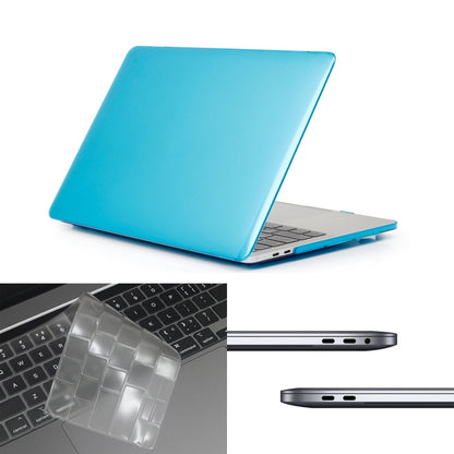 ENKAY Hat-Prince 3 in 1 per MacBook Pro 13 pollici A2289 / A2251 (2020) Custodia protettiva in cristallo rigido + Custodia protettiva per tastiera in TPU ultrasottile versione USA + Set di tappi antipolvere