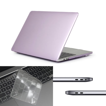 ENKAY Hat-Prince 3 in 1 per MacBook Pro 13 pollici A2289 / A2251 (2020) Custodia protettiva in cristallo rigido + Custodia protettiva per tastiera in TPU ultrasottile versione USA + Set di tappi antipolvere