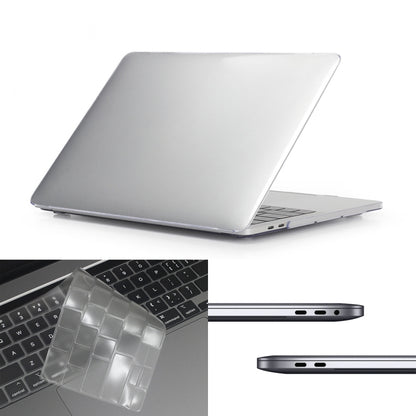 ENKAY Hat-Prince 3 in 1 per MacBook Pro 13 pollici A2289 / A2251 (2020) Custodia protettiva in cristallo rigido + versione Europa Cover protettiva per tastiera in TPU ultrasottile + set di tappi antipolvere