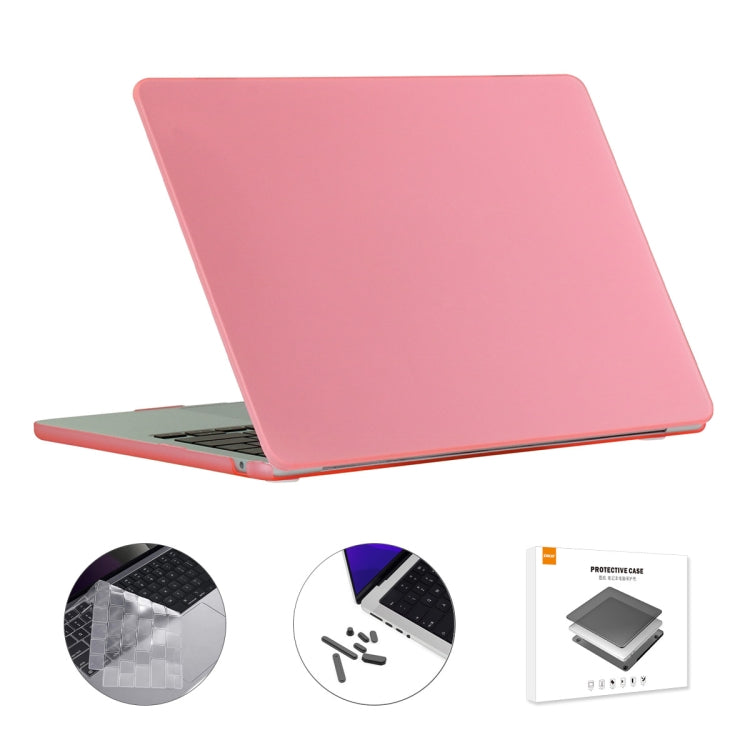 ENKAY Custodia per laptop opaca 3 in 1 con pellicola per tastiera in TPU / Tappi antipolvere per MacBook Air 13.6 2022 A2681 Versione UE