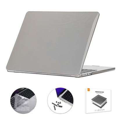 ENKAY Custodia per laptop in cristallo 3 in 1 con pellicola per tastiera in TPU / Tappi antipolvere per MacBook Air 13.6 2022 A2681 Versione UE