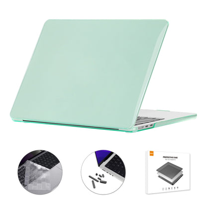 ENKAY Custodia per laptop in cristallo 3 in 1 con pellicola per tastiera in TPU / Tappi antipolvere per MacBook Air 13.6 2022 A2681 Versione USA