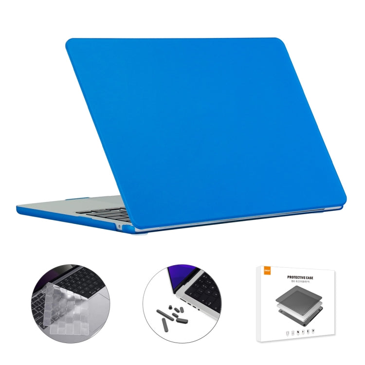 ENKAY Custodia per laptop opaca 3 in 1 con pellicola per tastiera in TPU / Tappi antipolvere per MacBook Air 13.6 2022 A2681 Versione USA