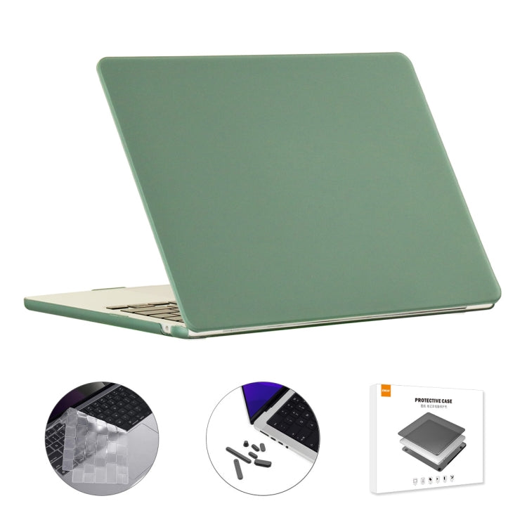 ENKAY Custodia per laptop opaca 3 in 1 con pellicola per tastiera in TPU / Tappi antipolvere per MacBook Air 13.6 2022 A2681 Versione USA