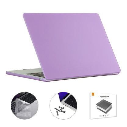 ENKAY Custodia per laptop opaca 3 in 1 con pellicola per tastiera in TPU / Tappi antipolvere per MacBook Air 13.6 2022 A2681 Versione USA