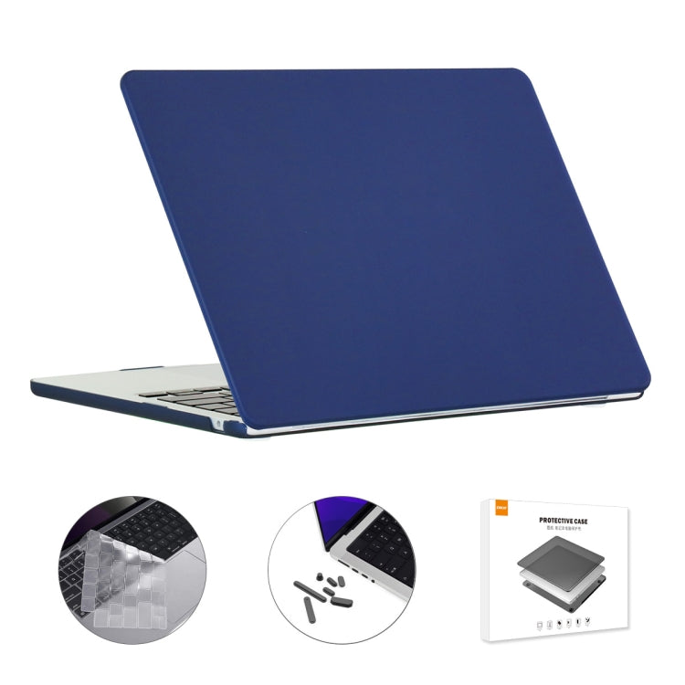 ENKAY Custodia per laptop opaca 3 in 1 con pellicola per tastiera in TPU / Tappi antipolvere per MacBook Air 13.6 2022 A2681 Versione USA