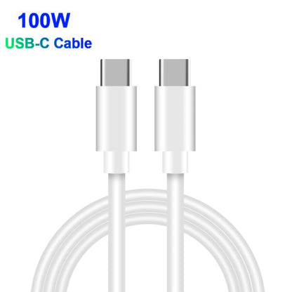 PD100W-A9 PD100W Dual Dort USB-C / Type-C + Caricatore doppio USB con cavo di ricarica rapida da USB-C / Type-C a USB-C / Type-C 5A per la serie Apple MacBook