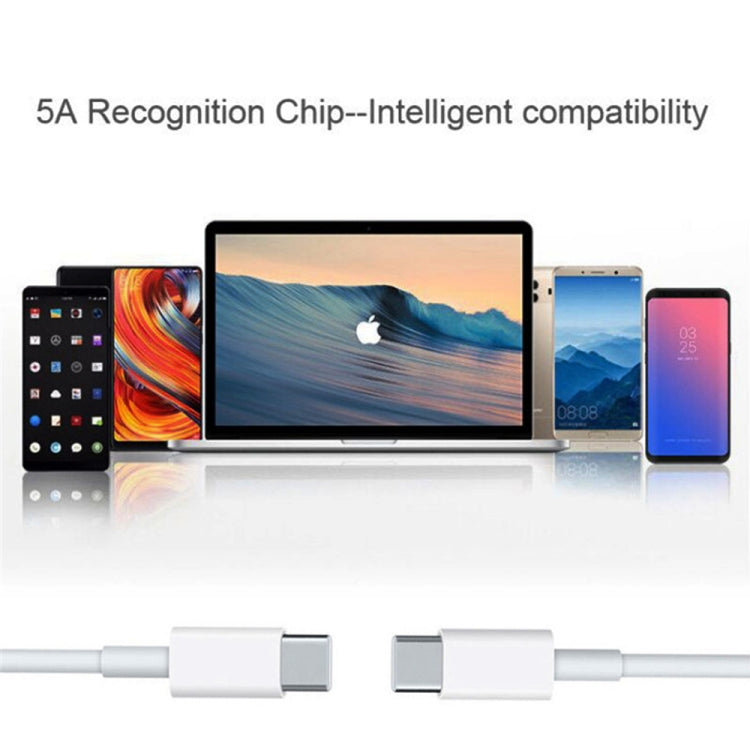 PD100W-A9 PD100W Dual Dort USB-C / Type-C + Caricatore doppio USB con cavo di ricarica rapida da USB-C / Type-C a USB-C / Type-C 5A per la serie Apple MacBook