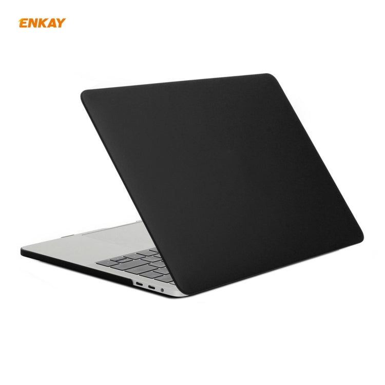 ENKAY Custodia protettiva per laptop opaca 3 in 1 + Pellicola per tastiera in TPU versione USA + Set di tappi antipolvere per MacBook Pro 13,3 pollici A1706 / A1989 / A2159 (con Touch Bar)