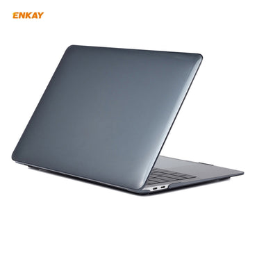 ENKAY Custodia protettiva per laptop in cristallo 3 in 1 + pellicola per tastiera in TPU versione USA + set di tappi antipolvere per MacBook Air 13,3 pollici A1932 (2018)