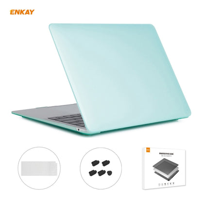 ENKAY 3 in 1 custodia protettiva per laptop opaca + pellicola per tastiera in TPU versione USA + set di tappi antipolvere per MacBook Air 13,3 pollici A2179 e A2337 (2020)