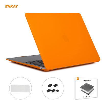 ENKAY 3 in 1 custodia protettiva per laptop opaca + pellicola per tastiera in TPU versione USA + set di tappi antipolvere per MacBook Air 13,3 pollici A2179 e A2337 (2020)