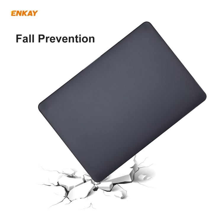 ENKAY 3 in 1 custodia protettiva per laptop opaca + pellicola per tastiera in TPU versione USA + set di tappi antipolvere per MacBook Air 13,3 pollici A2179 e A2337 (2020)