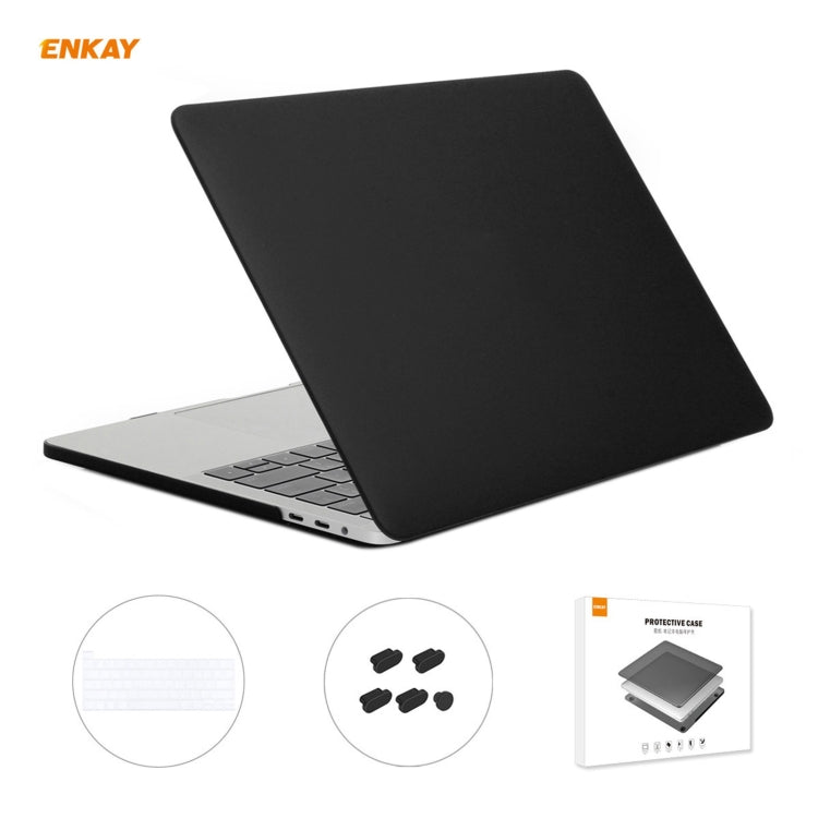 ENKAY 3 in 1 custodia protettiva opaca per laptop + pellicola per tastiera in TPU versione USA + set di tappi antipolvere per MacBook Pro 16 pollici A2141 (con Touch Bar)