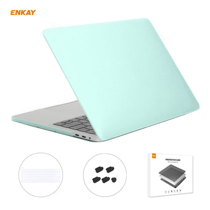 ENKAY 3 in 1 custodia protettiva opaca per laptop + pellicola per tastiera in TPU versione USA + set di tappi antipolvere per MacBook Pro 16 pollici A2141 (con Touch Bar)