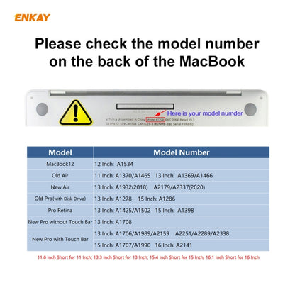 ENKAY Pellicola protettiva per tastiera morbida in TPU per MacBook Air 13,3 pollici A2179 (2020) / A2337 (2020)