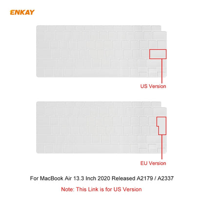 ENKAY Pellicola protettiva per tastiera morbida in TPU per MacBook Air 13,3 pollici A2179 (2020) / A2337 (2020)