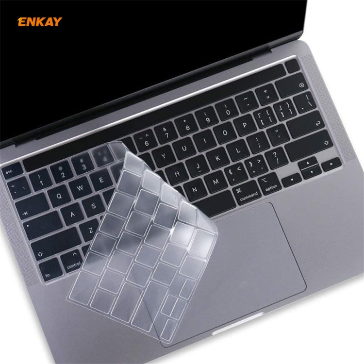 ENKAY Pellicola protettiva per tastiera in morbido TPU per MacBook Pro 16 pollici A2141 / Pro 13,3 pollici A2289 e A2251 e A2338 (2020), versione UE