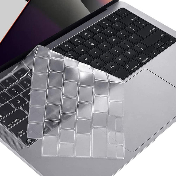 ENKAY Pellicola protettiva per tastiera per laptop ultra sottile e morbida in TPU per MacBook Pro 14,2 pollici A2442 / Pro 16,2 pollici A2485