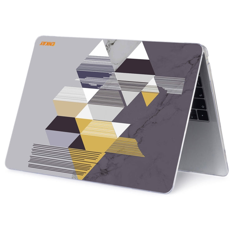 ENKAY Hat-Prince Geometry Pattern Laotop Custodia protettiva in cristallo per MacBook Air 13,3 pollici A2179 / A2337