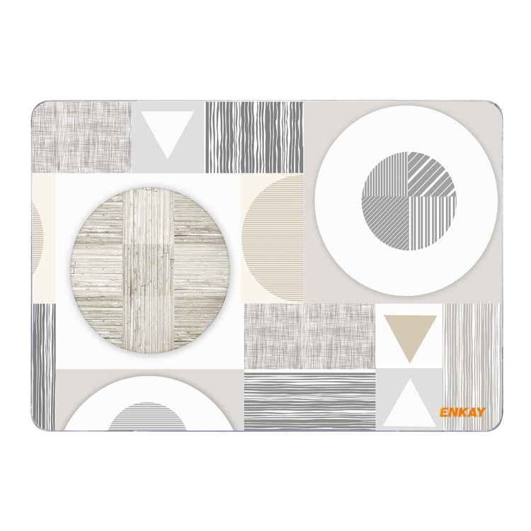 ENKAY Hat-Prince Geometry Pattern Laotop Custodia protettiva in cristallo per MacBook Air 13,3 pollici A2179 / A2337