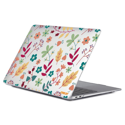 ENKAY Flower Series Pattern Laotop Custodia protettiva in cristallo per MacBook Pro 13,3 pollici A1706 / A1708 / A1989 / A2159